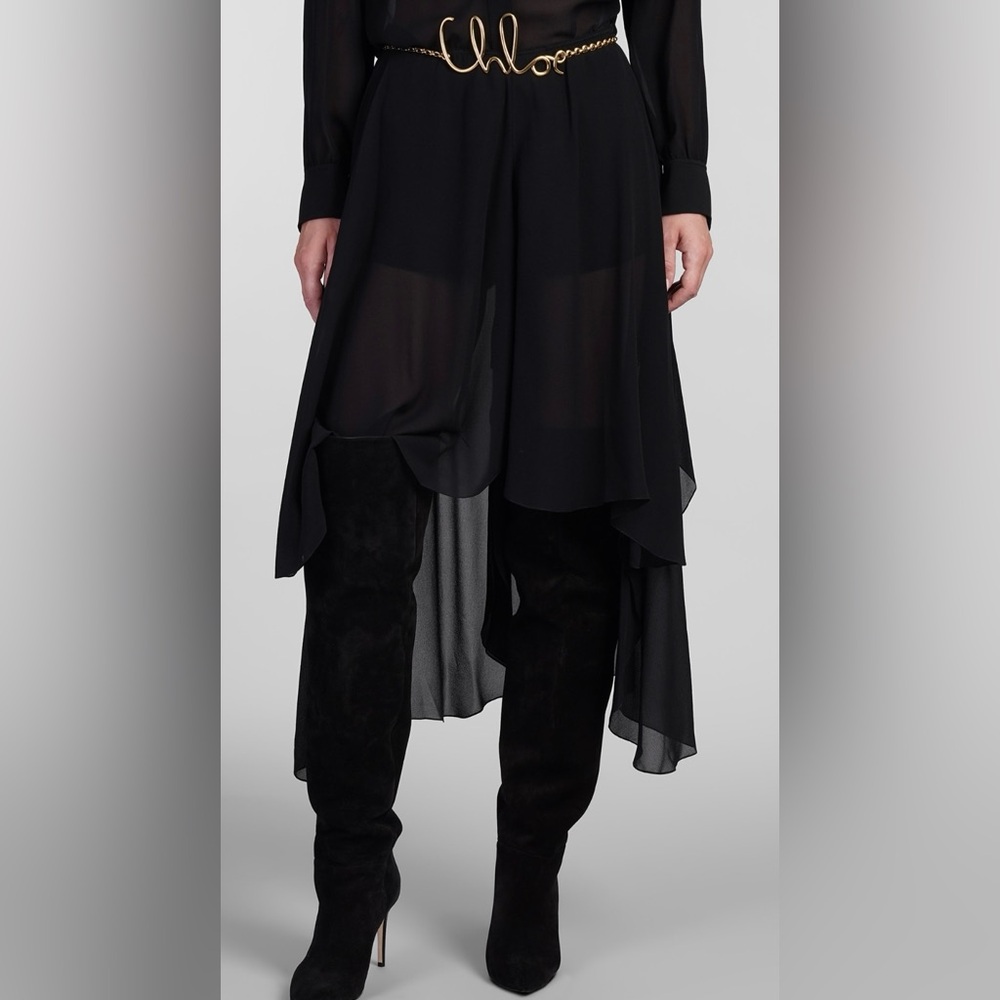Chloe Fall 24 silk georgette shorts